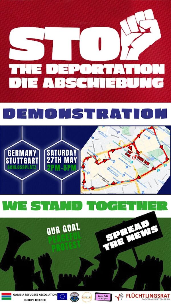 Mobilisierungsplakat mit den Daten zur Demo und den Unterstützerorgas Mobilisierungsplakat mit den Daten zur Demo und den Unterstützerorgas