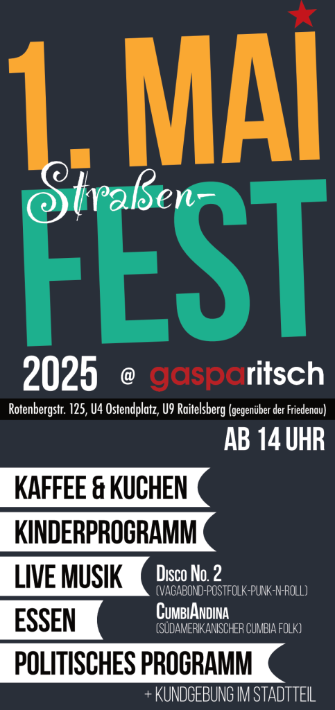 Der Einladungsflyer von 2025 mit den Programmpunkten, grafisch aufbereitet.