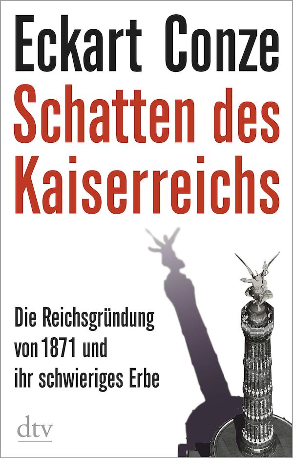 Das Bild zeigt das Buchcover: Neben Autor und Titel ist im rechten unteren Bereich ein Foto der Siegessäule in Berlin zu sehen, die ihren Schatten nach links wirft