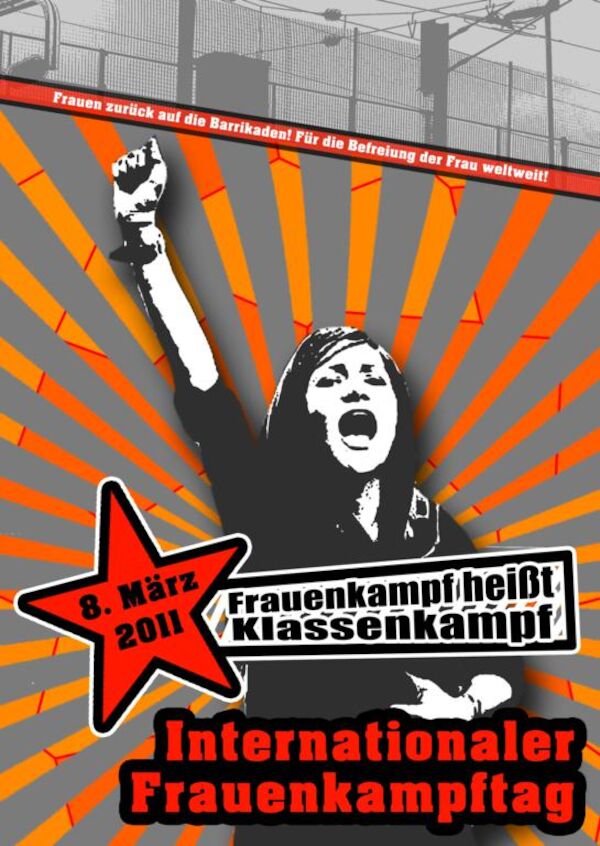Plakat zum Frauenkampftag in Stuttgart 2011