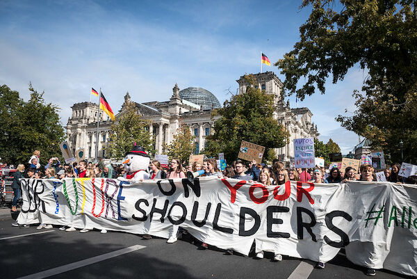 Fronttransparent, globaler Klimastreik #allefürsklima“-Demonstration am 20.09.2019 in Berlin. Foto: © Fridays for Future Deutschland Fronttransparent, globaler Klimastreik #allefürsklima“-Demonstration am 20.09.2019 in Berlin. Foto: © Fridays for Future Deutschland