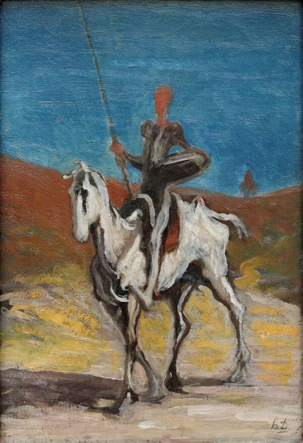 Honoré Daumier: Don Quijote sobre su caballo Rosinante (c. 1868) Honoré Daumier: Don Quijote sobre su caballo Rosinante (c. 1868)