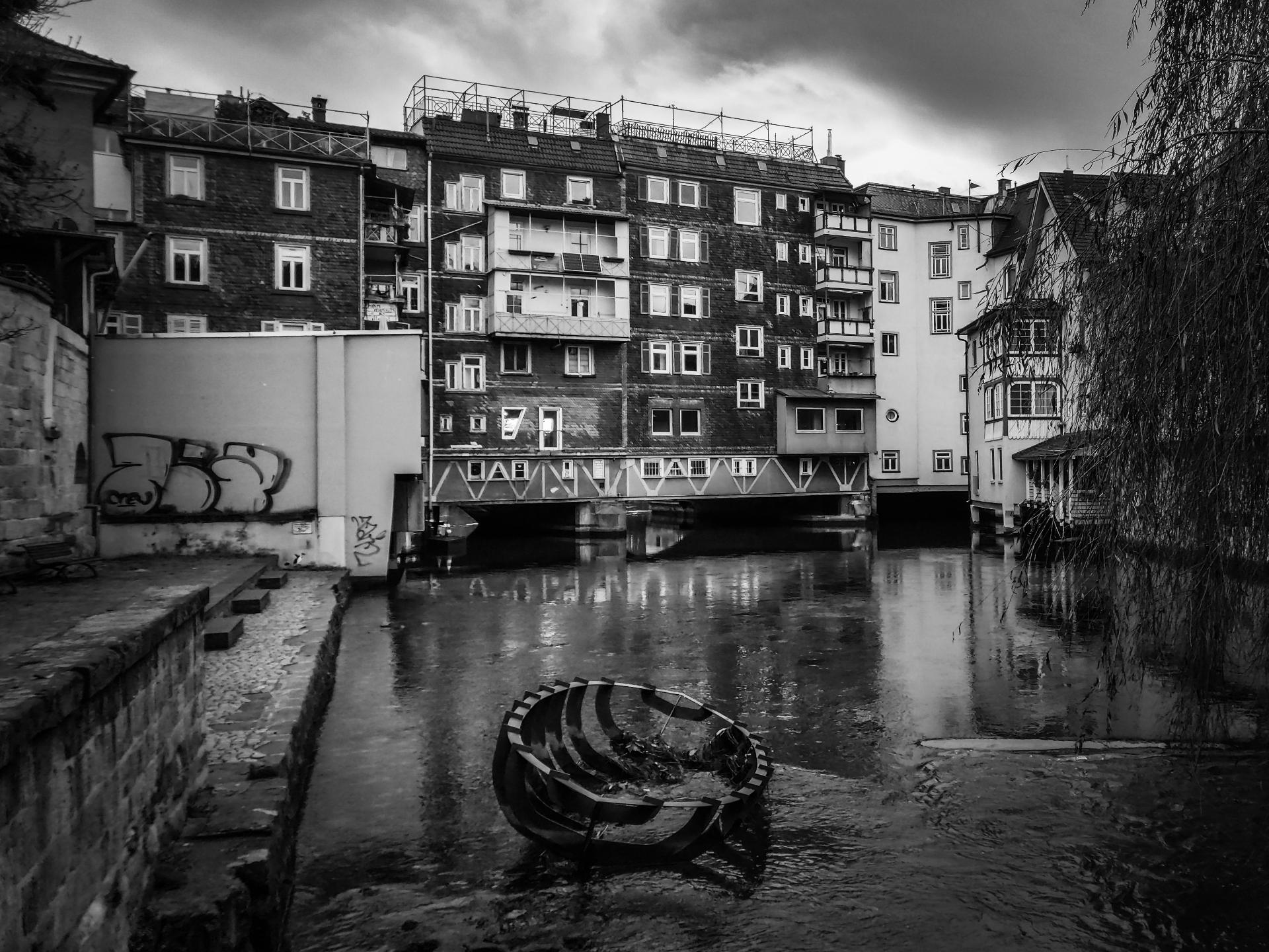 Klein Venedig. Die innere Brücke in Esslingen Klein Venedig. Die innere Brücke in Esslingen