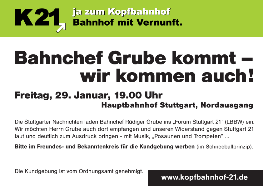 Plakat zur Mobilisierung