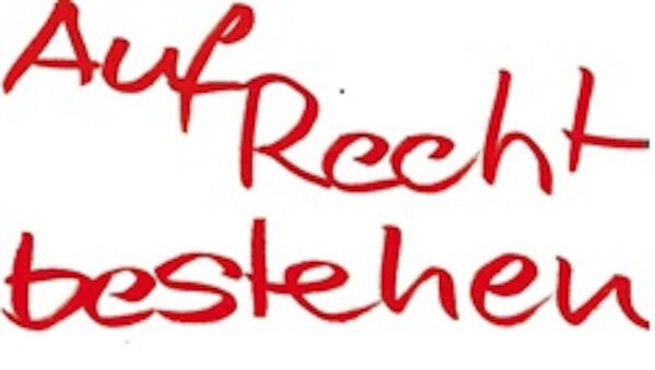 Logo auf Recht bestehen Logo auf Recht bestehen