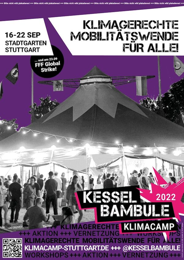 Mobilisierungsplakat für das Klimacamp 2022 in Stuttgart Mobilisierungsplakat für das Klimacamp 2022 in Stuttgart