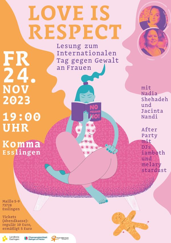 Lesung zum internationalen Tag gegen Gewalt an Frauen Plakat zur Lesung zum internationalen Tag gegen Gewalt an Frauen