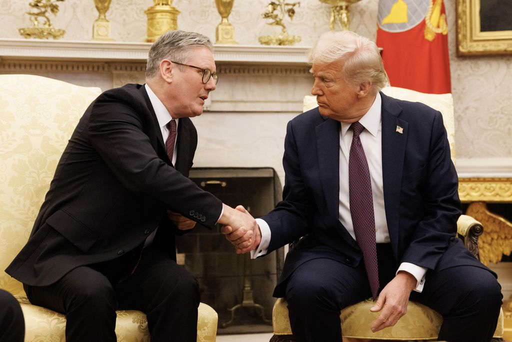 Keir Starmer mit US-Präsident Donald Trump im Oval Office, 27. Februar 2025