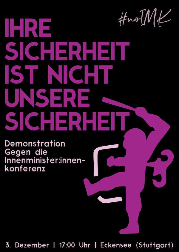 Mobilisierungsplakat gegen die IMK21
