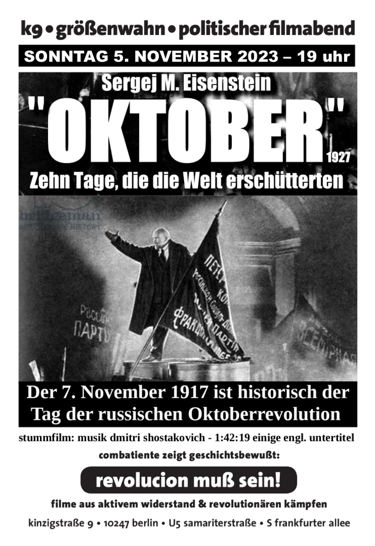 Flyer zum Film (Vorderseite) mit Standfoto und den Angaben zum Vorführort und Datum Flyer zum Film (Vorderseite) mit Standfoto und den Angaben zum Vorführort und Datum