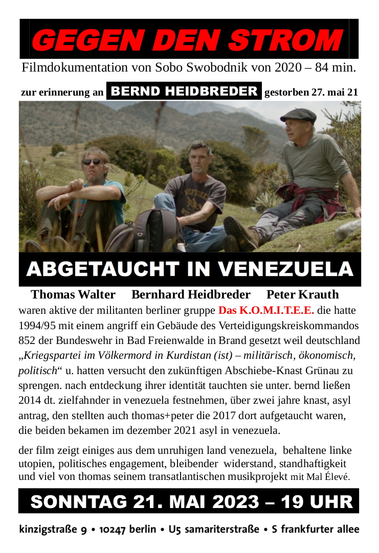 Flyer zum Filmabend Flyer zum Filmabend