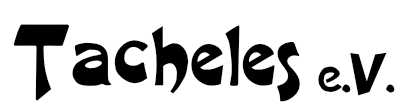 Logo des Vereins Tacheles e.V. - ein Schriftzug