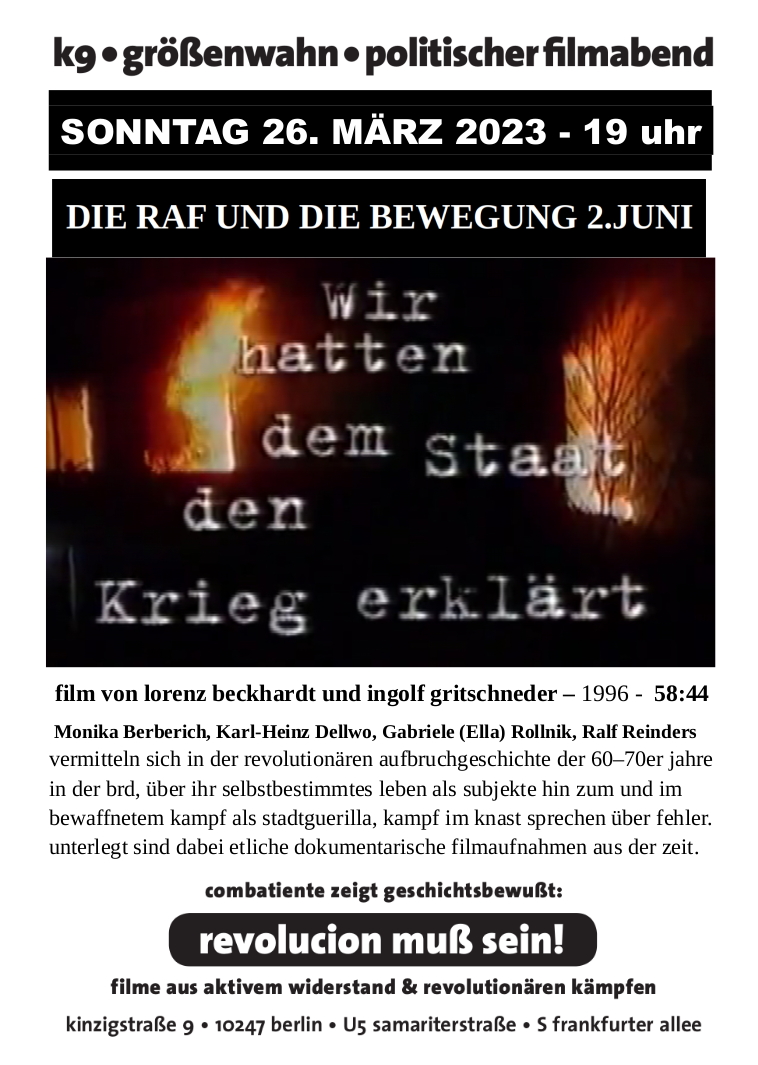 Einladungsflyer zum Filmabend Einladungsflyer zum Filmabend